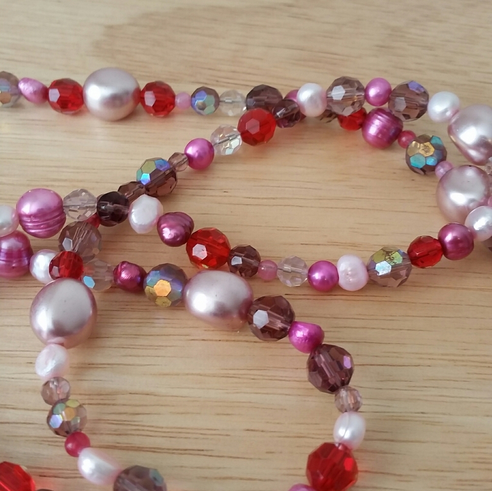 Pink, purple knecklace